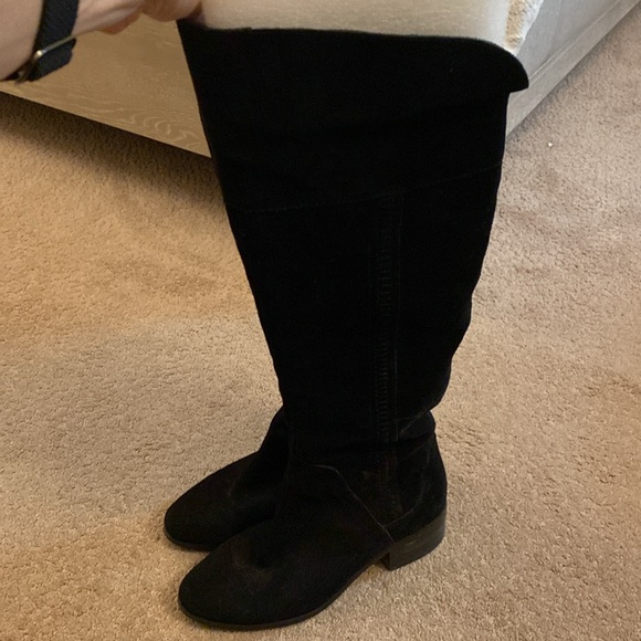 Vince Camuto Kochelda Over the Knee Boot Black Suede Size 8 1/2 - Picture 3 of 10